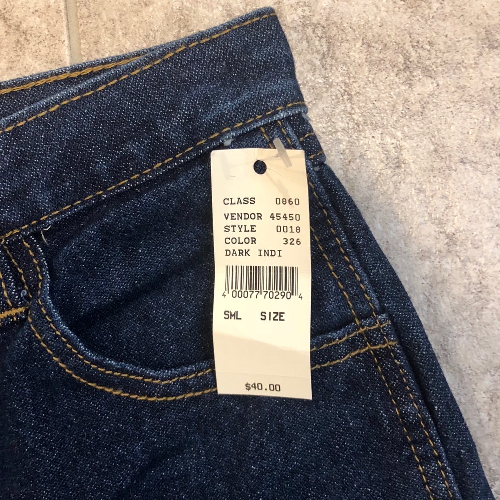 NWT Brandy Melville Dark Wash Millie Jeans - Picture 4 of 8